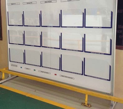acrylic document-pocket for display boards