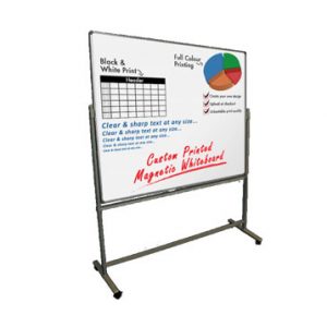 Fixed magnetic double sided whiteboard