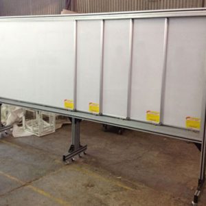 Sliding whiteboards system